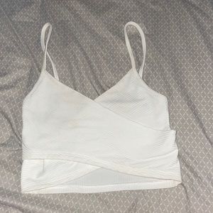 Cropped White Tank